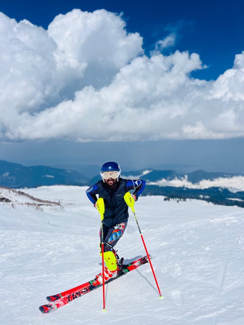 Backcountry skiing near Gulmarg